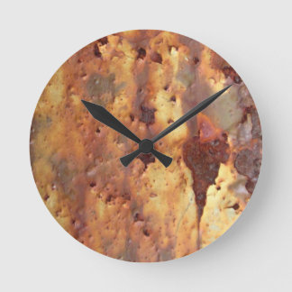 Horloge Ronde Métal rouillé