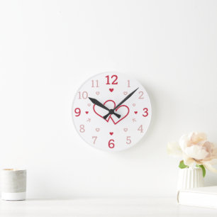 Horloge Ronde Mieux ensemble – Romantique 