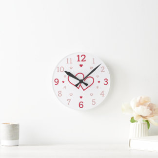 Horloge Ronde Mieux ensemble – Romantique 