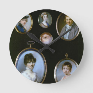 Horloge Ronde Miniatures de portrait, de LtoR et de TtoB :