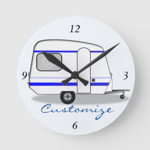 Horloge Ronde minuscule caravane gypsy Thunder_Cove