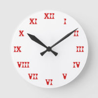 Modèle de l'horloge : Numéros romains : Police Gho