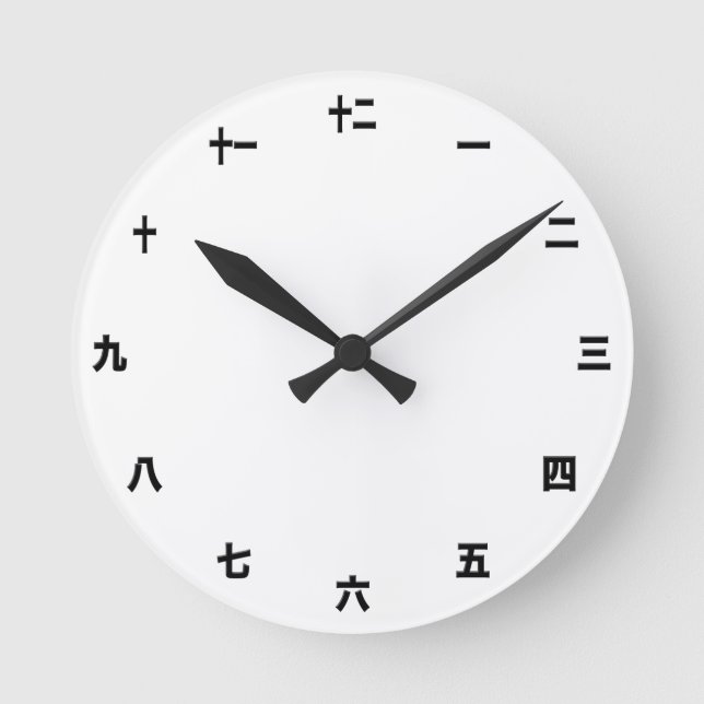 Horloge Ronde Modèle d'horloge japonais - Créez votre propre / K (Recto)