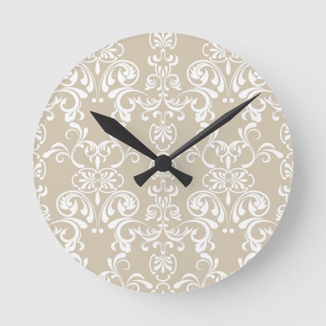 Horloge Ronde Modèle floral (Recto)