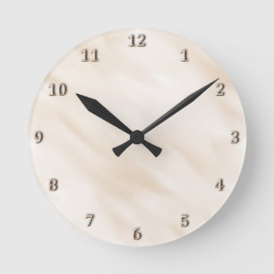 Horloge Ronde Modern Misty Antique White Clock Bath Accessory