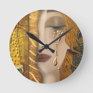 Horloge Ronde Mon Klimt Serie : Or