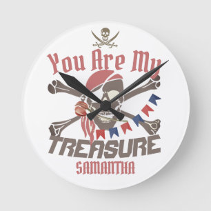 Horloge Ronde Mon trésor   International Talk Like a Pirate day