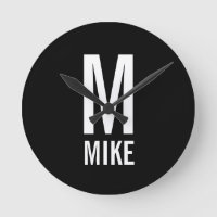 Monogramme et nom personnalisés modernes