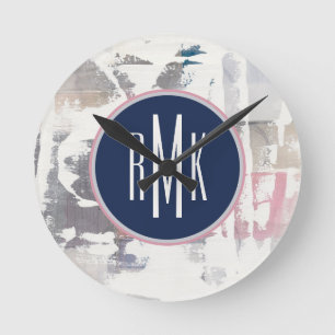 Horloge Ronde monogramme   White Out Crop