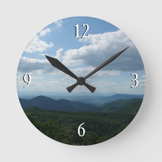 Horloge Ronde Montagnes Appalaches II Shenandoah (Recto)