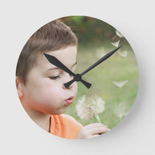 Horloge Ronde Montre avec ta propre photo