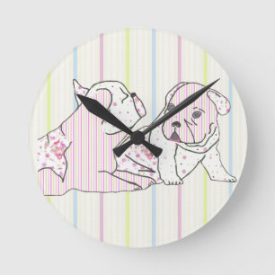 Horloge Ronde Montre bulldog française