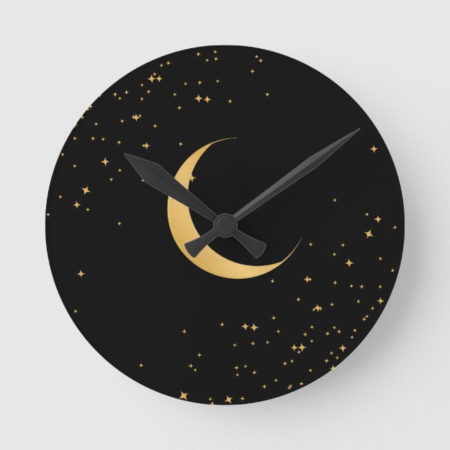 Horloge Ronde Moon Wall Clock (Recto)