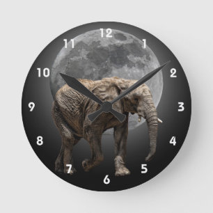 HORLOGE RONDE MOONGLOW ELEPHANT 2