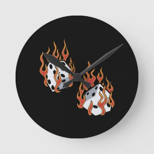 Horloge Ronde Morceau à flamme
