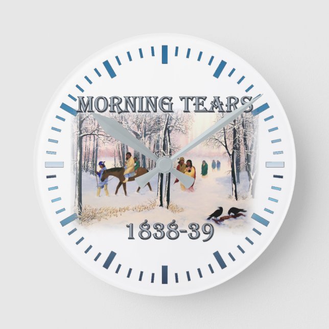 Horloge Ronde Morning Tears depicts the Cherokee (Recto)