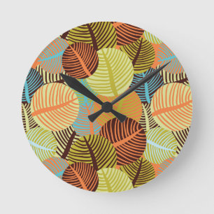Horloge Ronde motif Abstrait