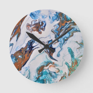 Horloge Ronde Motif abstrait.