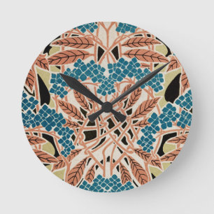 Horloge Ronde Motif Art Nouveau #12