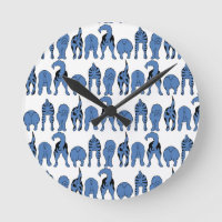 Motif Culs de Chien Bleu