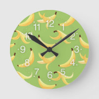Motif de banane jaune rétro drôle éditable pour fê