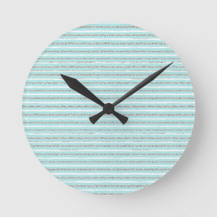 Horloge Ronde Motif de bande de l'effet de Parties scintillant d