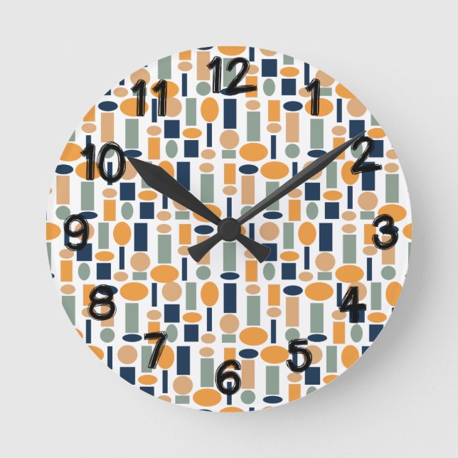 Horloge Ronde Motif de forme  (Recto)