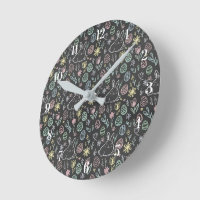 Motif de lapin de Pâques sur tableau noir