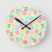 Motif de points pastel multicolores