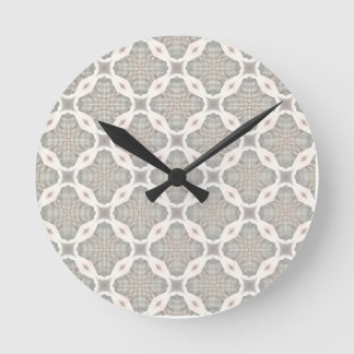 Horloge Ronde Motif de surface - chaîne beige en tant que