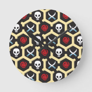 Horloge Ronde Motif de thème Bandit