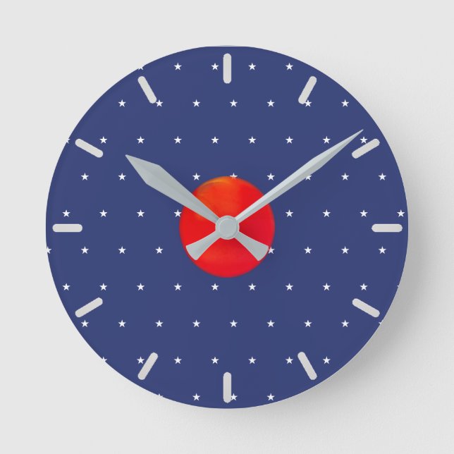 Horloge Ronde Motif étoile moderne (Recto)