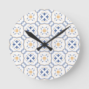 Horloge Ronde Motif floral