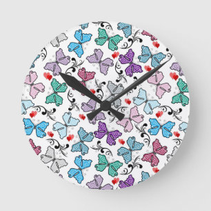 Horloge Ronde Motif floral de Valentine