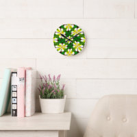 Motif frangipanier jaune