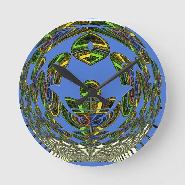 Horloge Ronde Motif moderne vintage (Recto)