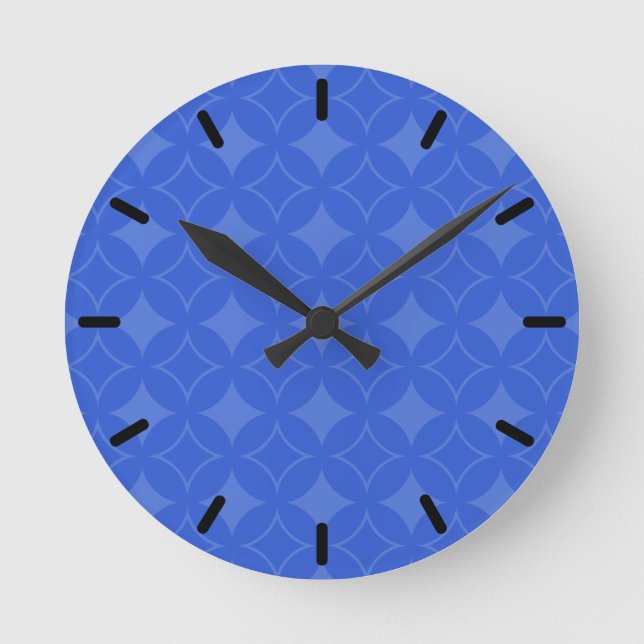 Horloge Ronde Motif royal bleu shippo (Recto)
