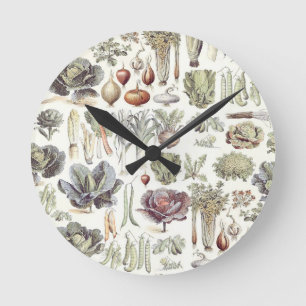 Horloge Ronde Motif végétal Adolphe Millot