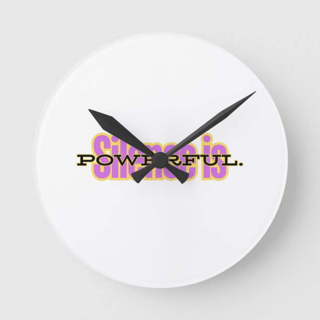 Horloge Ronde Motivational Wall Clock – Minimalist Inspirational (Recto)