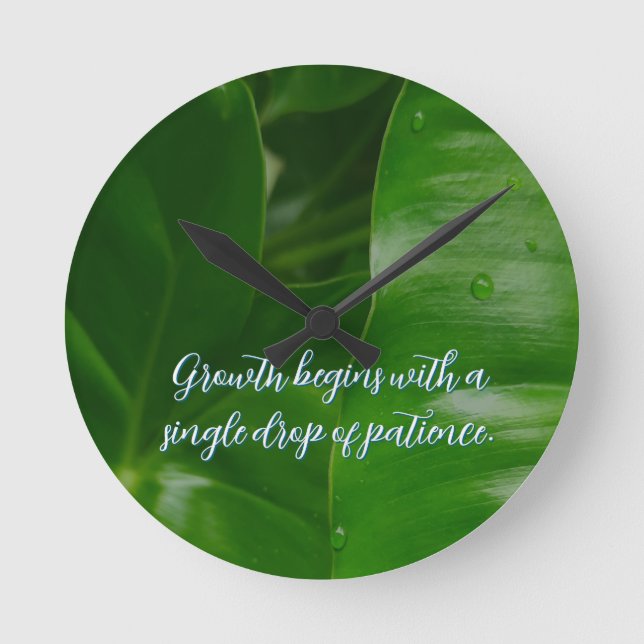 Horloge Ronde Motivationnel positif personnalisable (Recto)