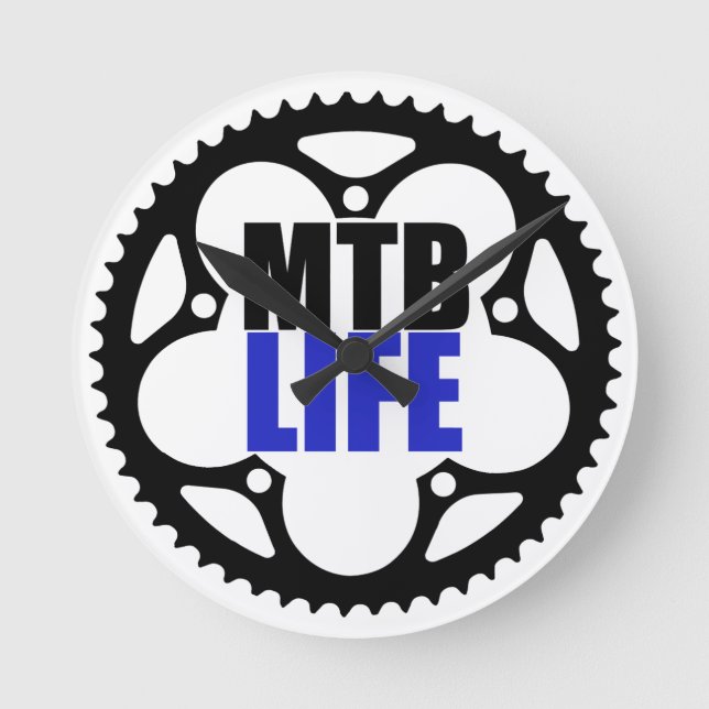 Horloge Ronde Mountain Bike Life (Recto)