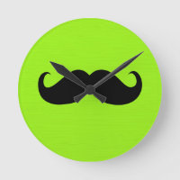 Moustache noire sur Arrière - plan vert