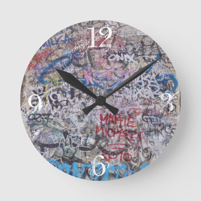 Horloge Ronde Mur de Berlin Numéroté (Recto)