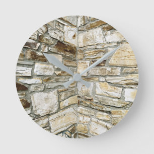 Horloge Ronde Mur en pierre 