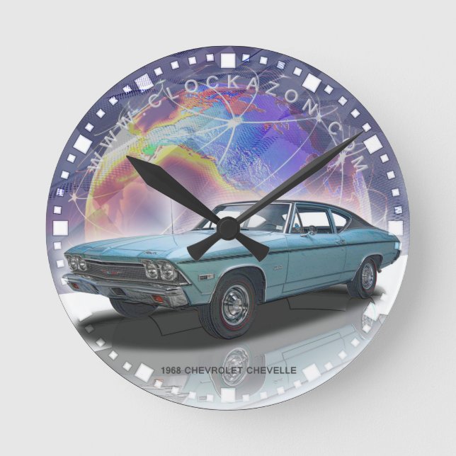 Horloge Ronde Muscle Car (Recto)