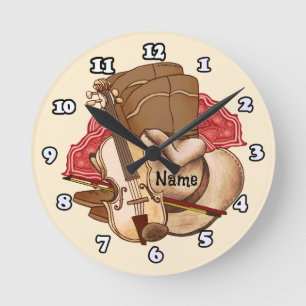 Horloge Ronde Musique Country