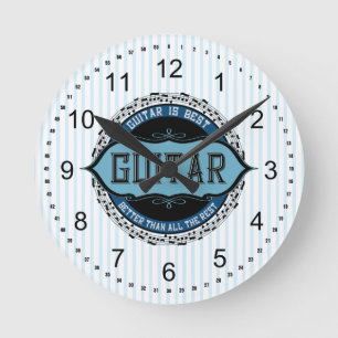 Horloge Ronde Musique guitare Cercle