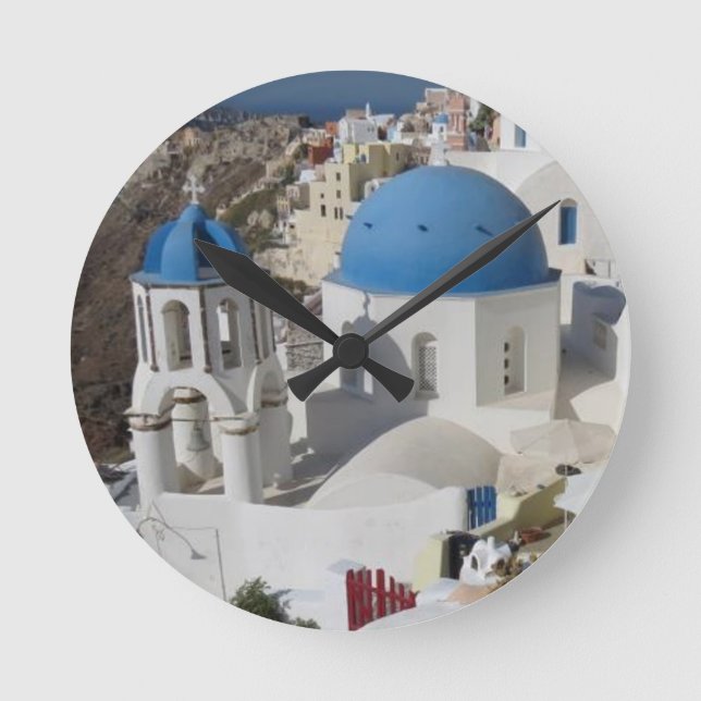 Horloge Ronde Mykonos Grèce Travel (Recto)