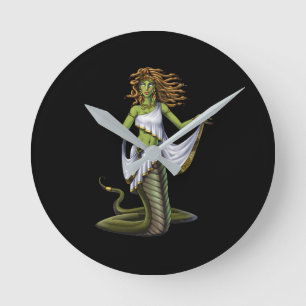 Horloge Ronde Mythologie grecque déesse Medusa