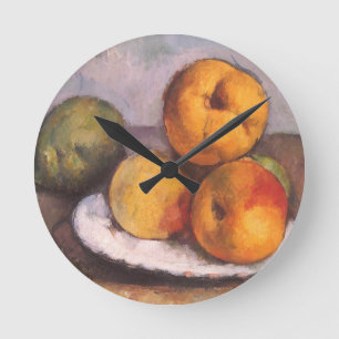 Horloge Ronde Nature morte Coings, Pommes, Poires de Paul Cezann